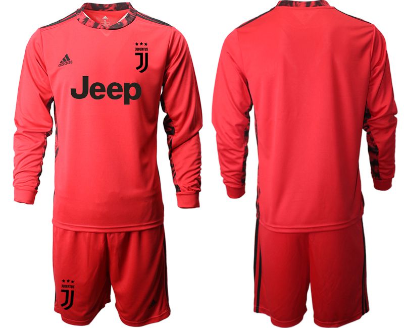 Men 2020-2021 club Juventus FC red goalkeeper long sleeve Soccer Jerseys